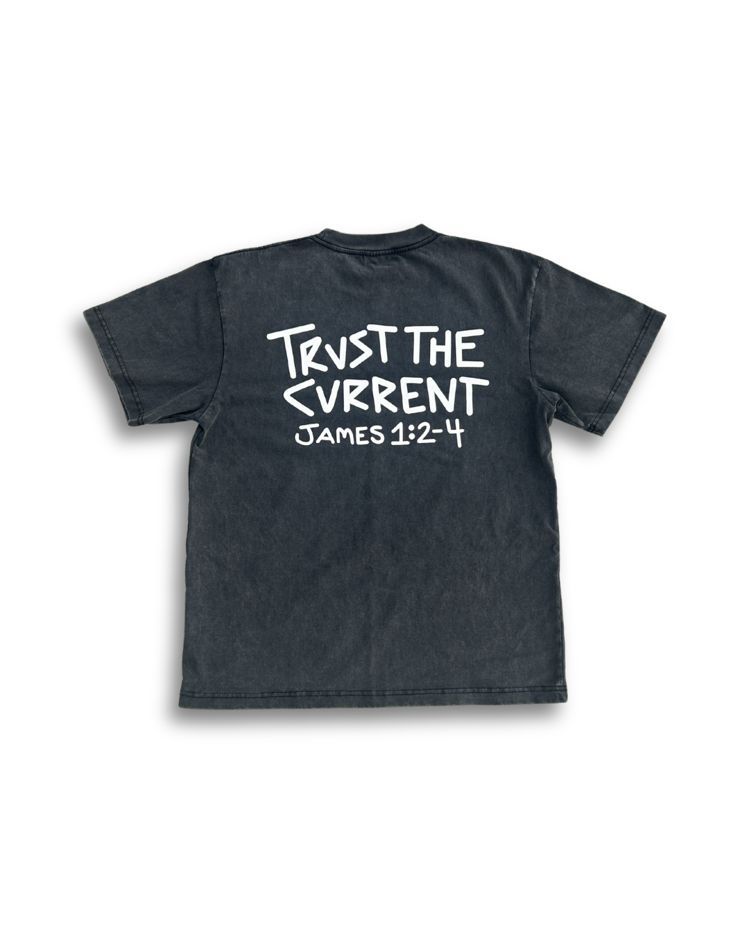 "trust the current" oversized tee - retro midnight