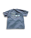 "beached trout" oversized tee - surf blue