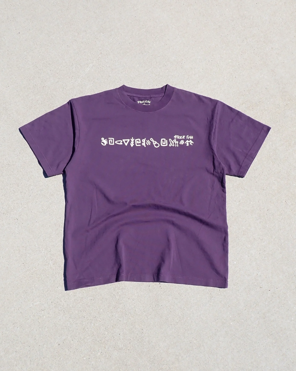 purple shirt