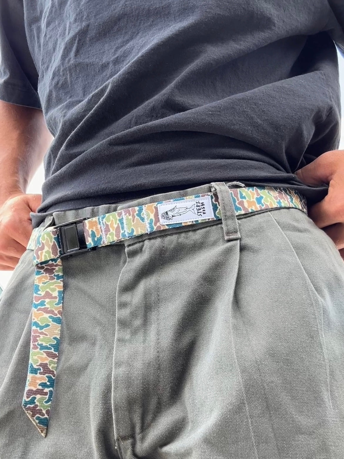 tech camo cam-strap belt