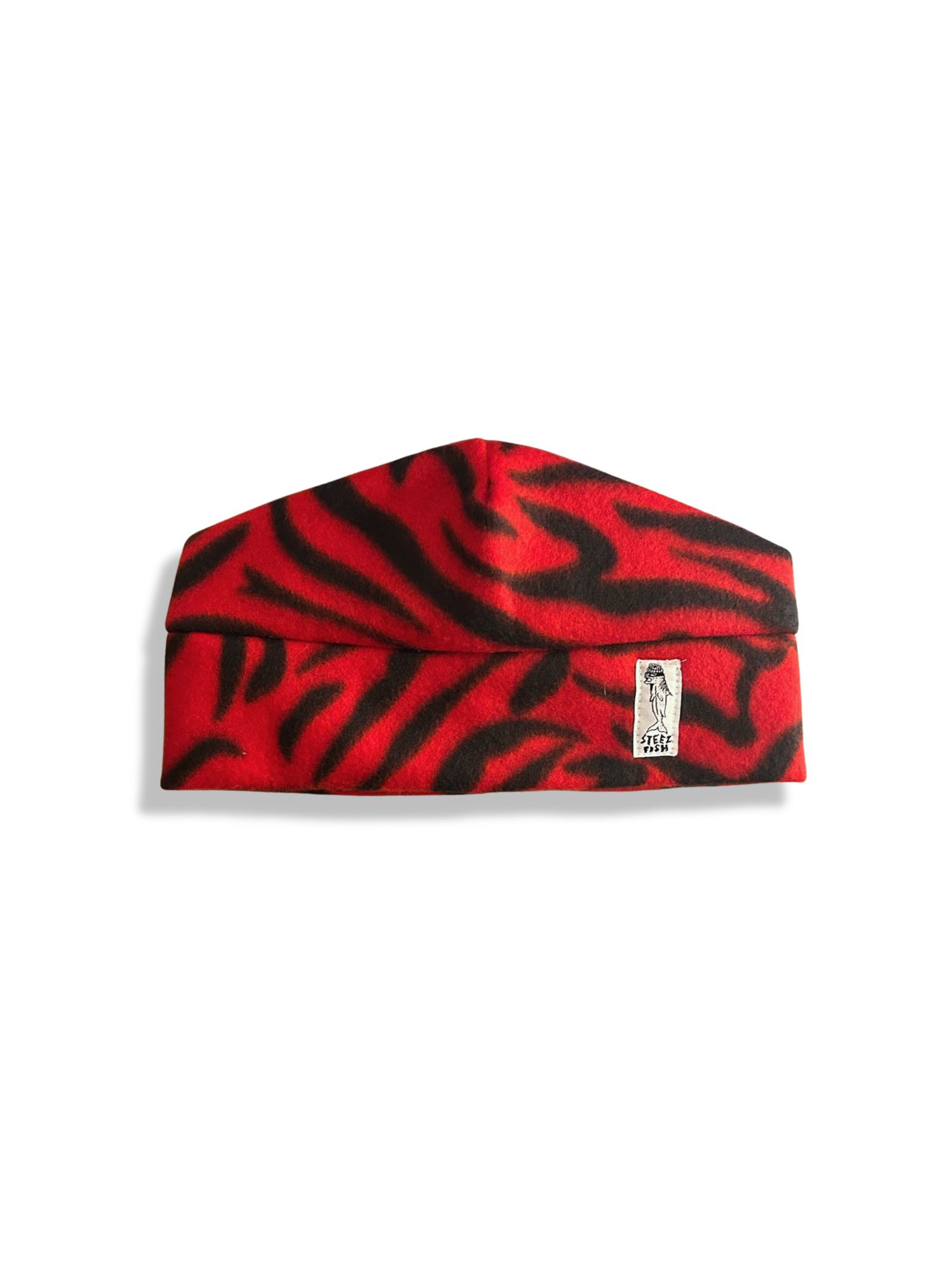 Zebra (but red) Skull Cap
