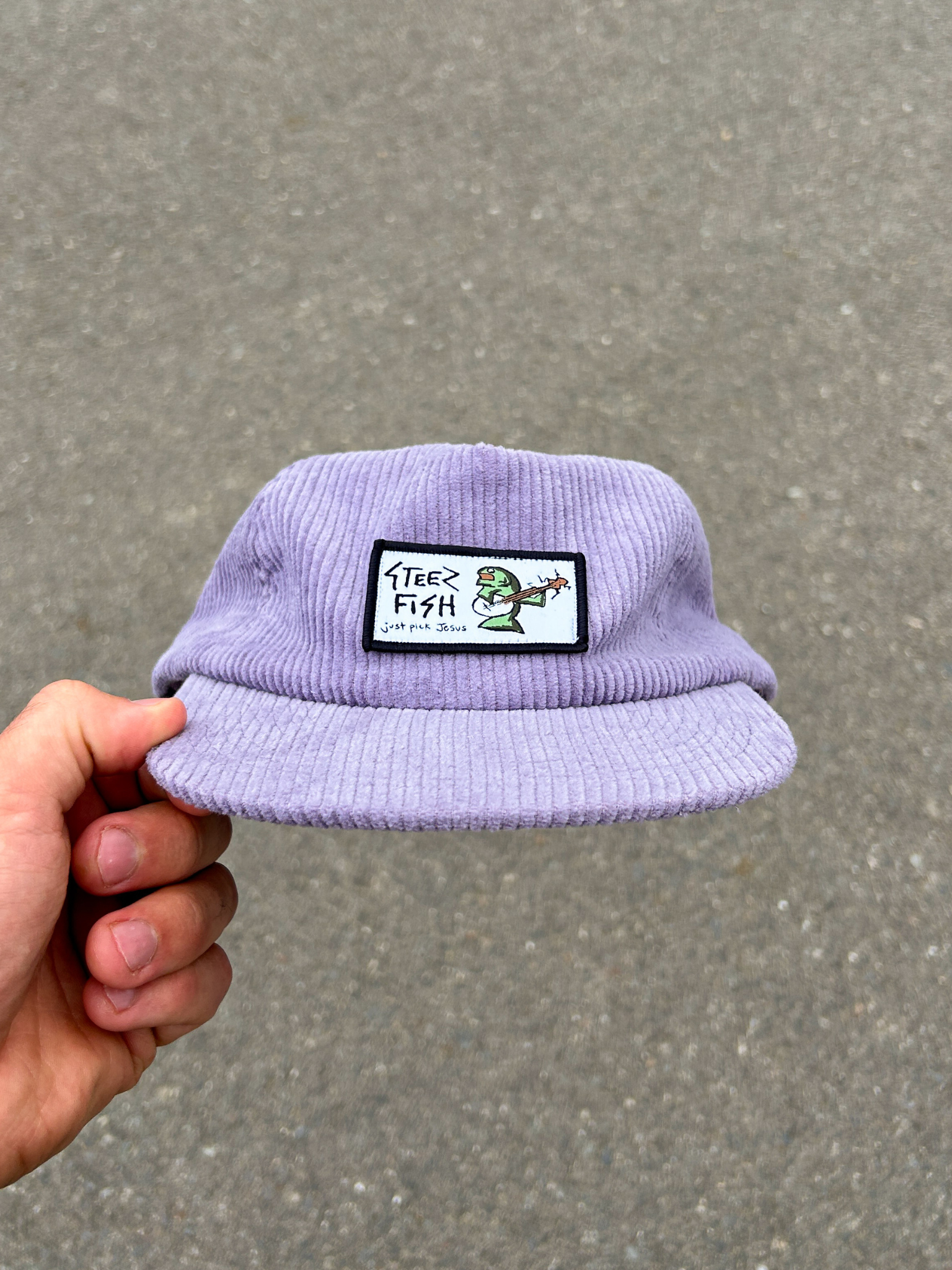 "just pick Jesus" corduroy - huckleberry