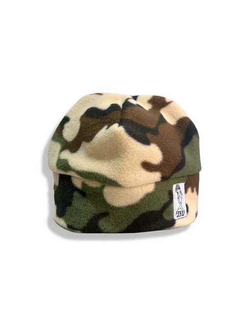 Classic camo patterned skull cap fleece beanie 